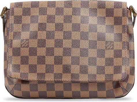 Louis Vuitton Musette Tango Damier Ebene Coated Canvas 